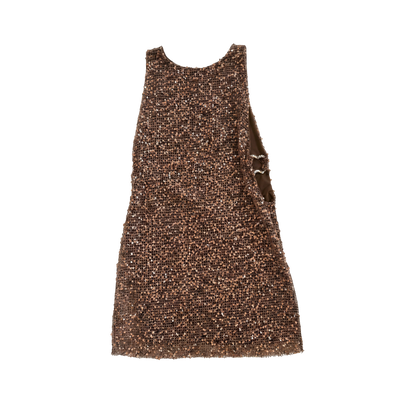 Pailletten-Shift-Kleid mit Cut-Outs