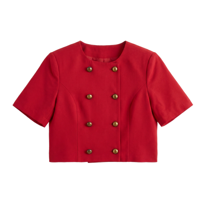 Giacca corta doppiopetto — Rosso