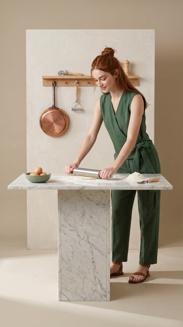 Gilet con allacciatura a portafoglio — Verde foresta